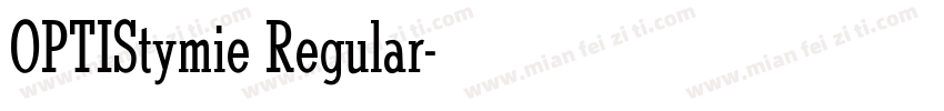 OPTIStymie Regular字体转换